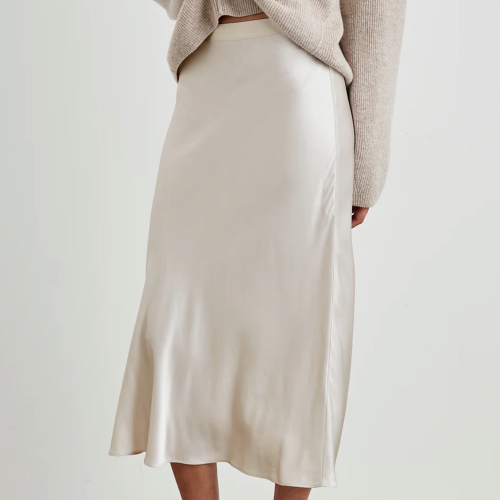 Rails Midi Slip Skirt, Ivory, Size L